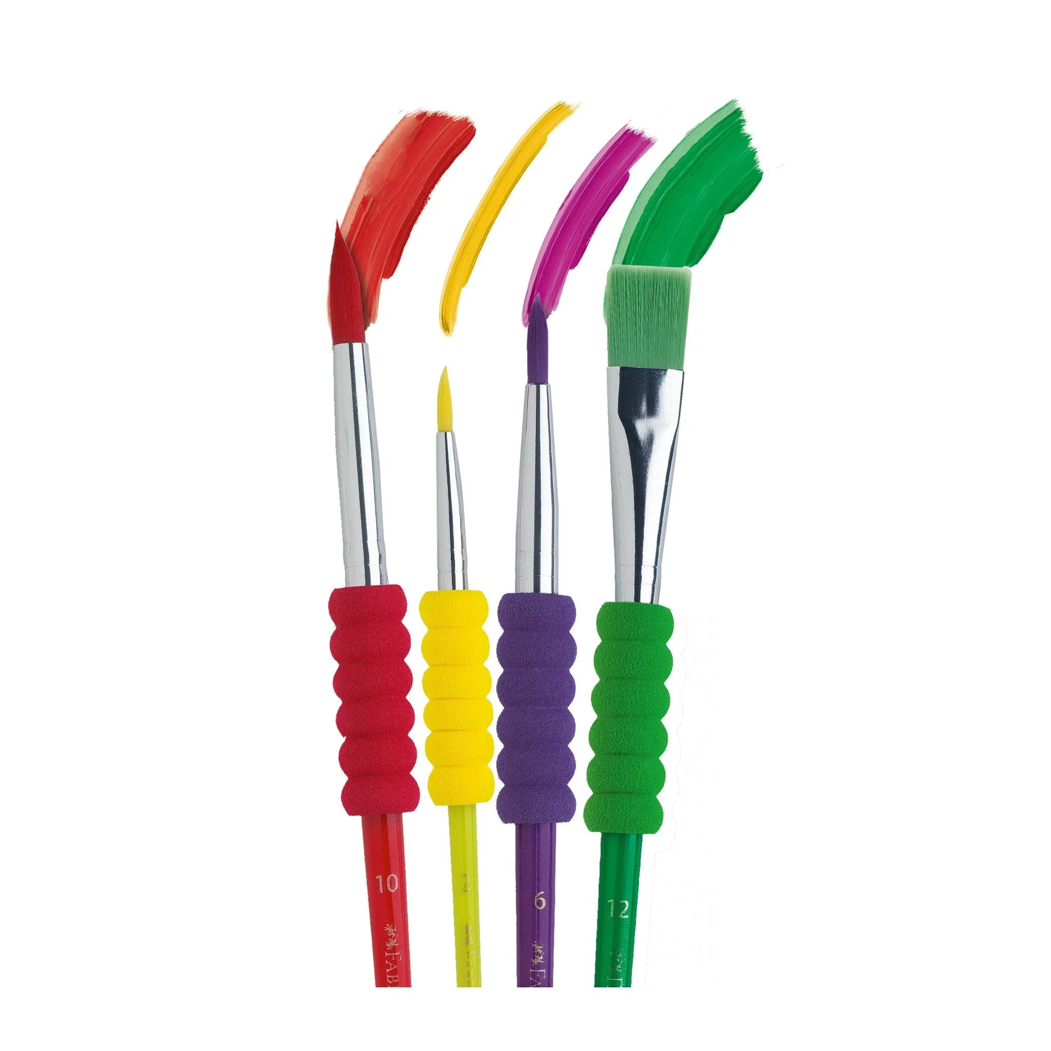 4 Piece Soft Touch Paint Brush Set