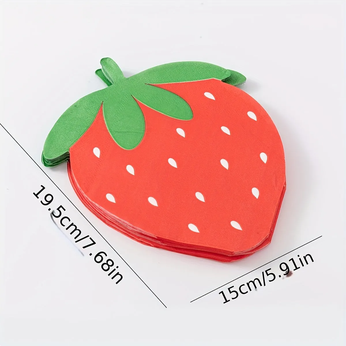 40pcs Strawberry 2-Ply Paper Napkins