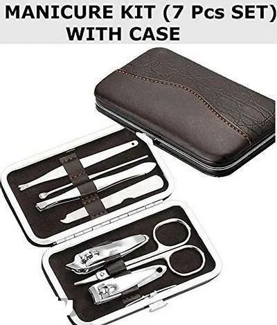 7 Tools Manicure Pedicure Kit With Storage Box