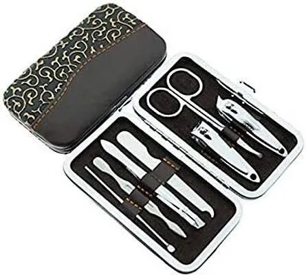 7 Tools Manicure Pedicure Kit With Storage Box