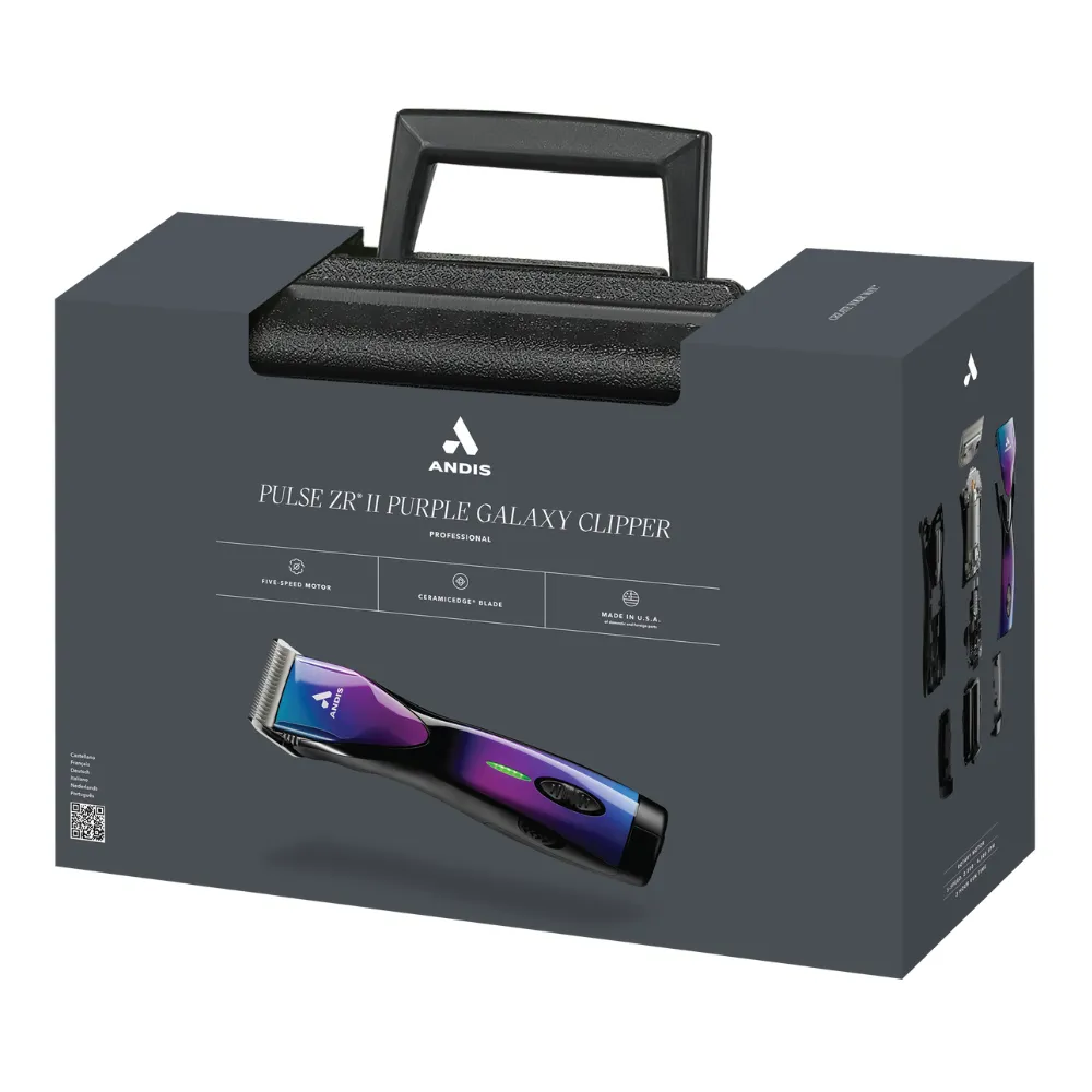 Andis Pulse ZR II Cordless 5 Speed - with 2 Batteries and Case - GALAXY