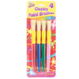 Artbox Childrens Chunky Art Brushes | Pack of 4