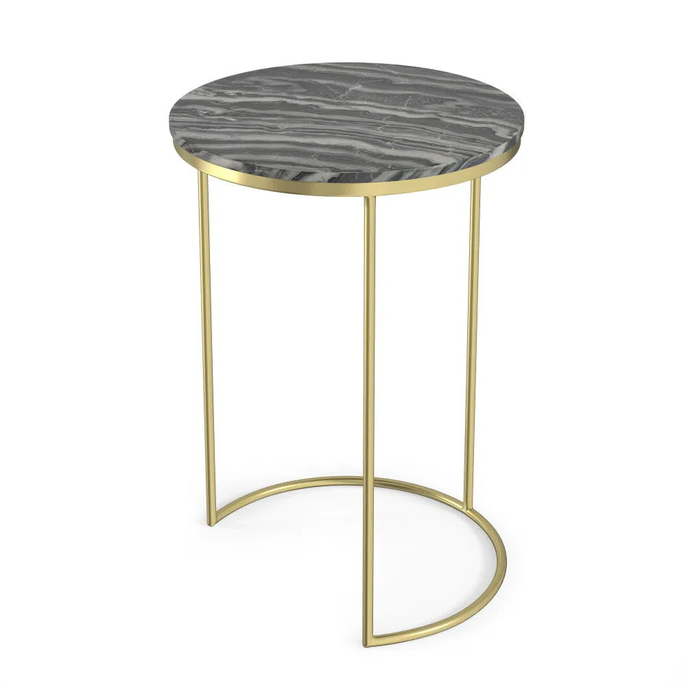 Ashley - 2 Piece Nesting Table - Gold by Couch.com
