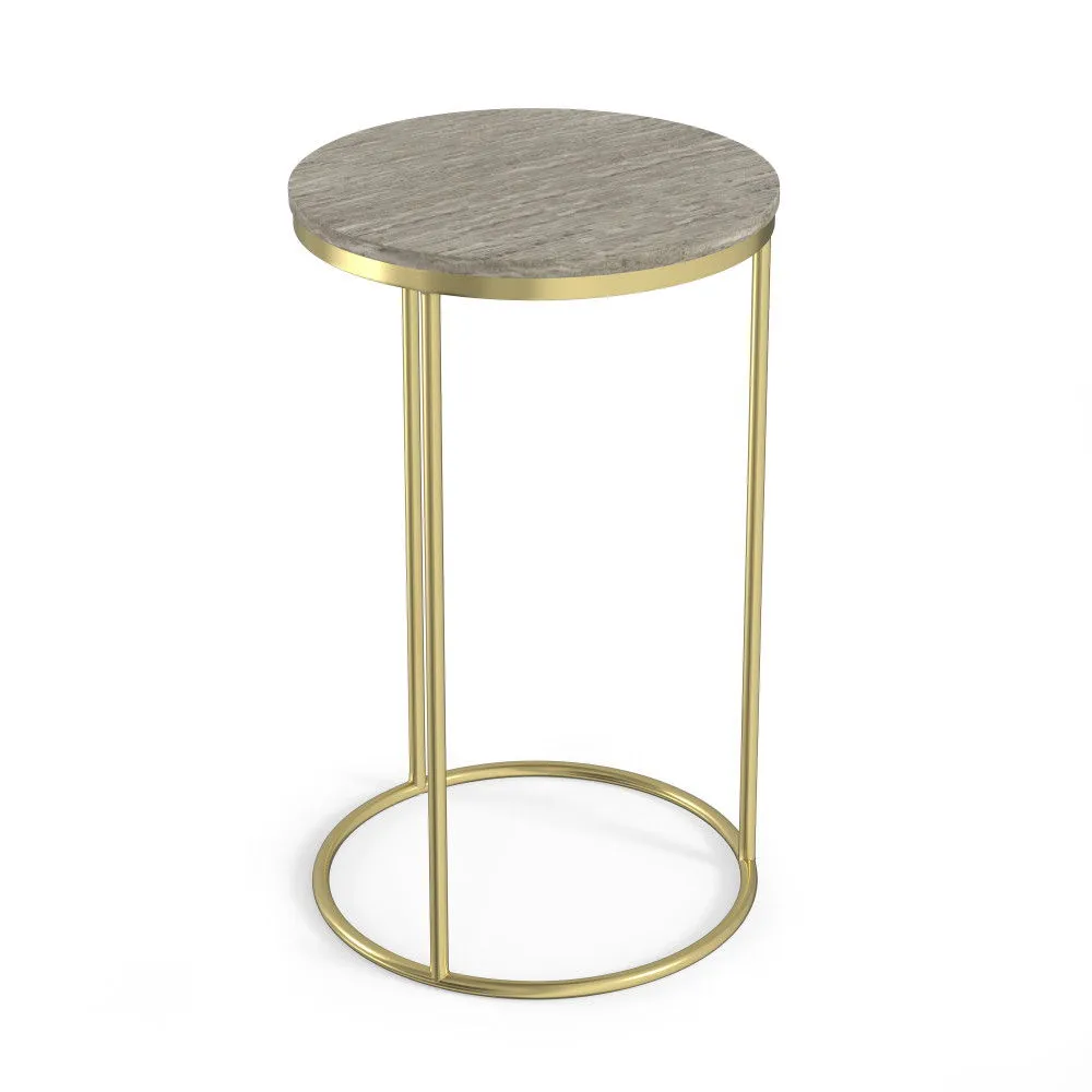 Ashley - 2 Piece Nesting Table - Gold by Couch.com