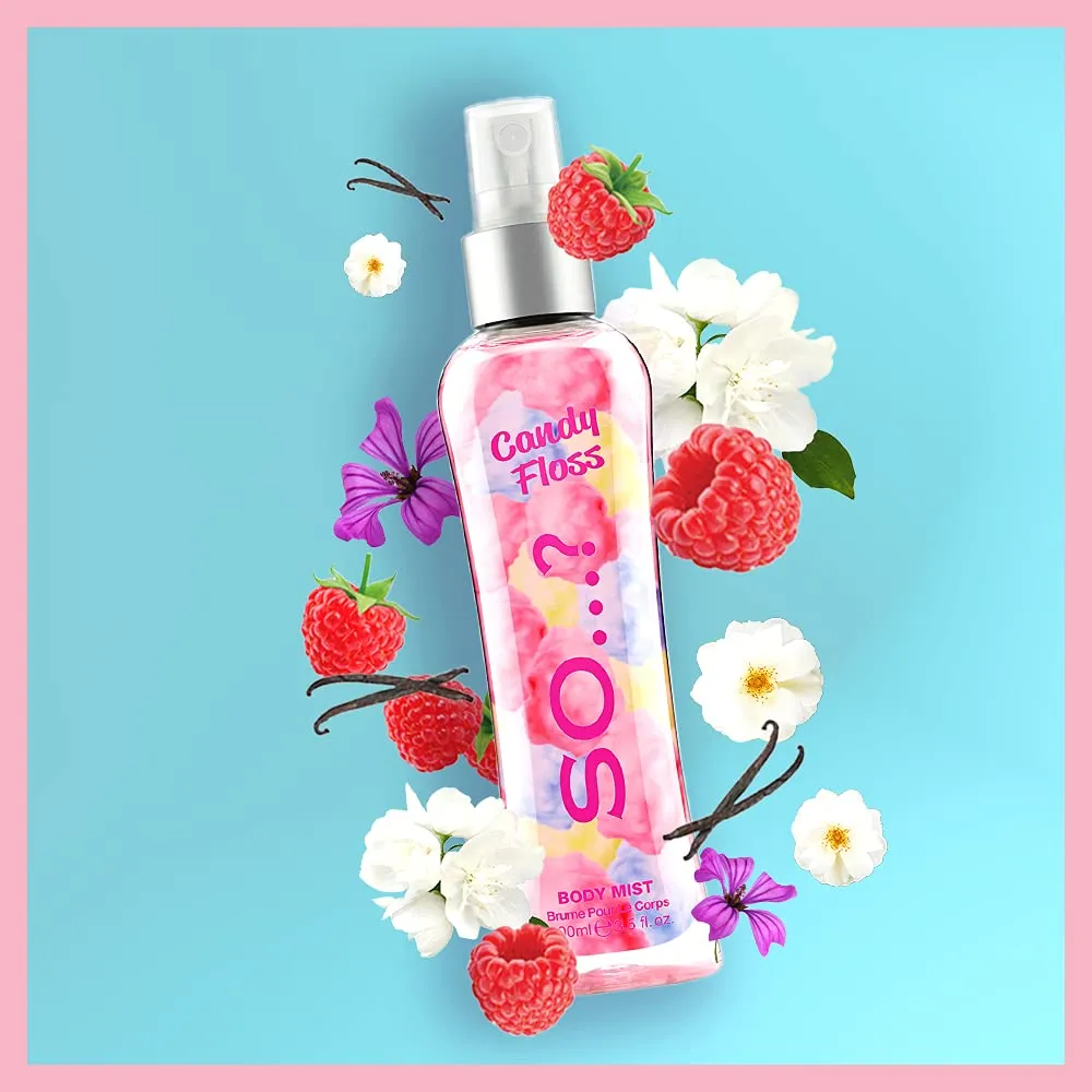 Body Mist By So…? Womens Candy Floss Body Mist Fragrance Spray 100ml 100 ml (Pack of 1)
