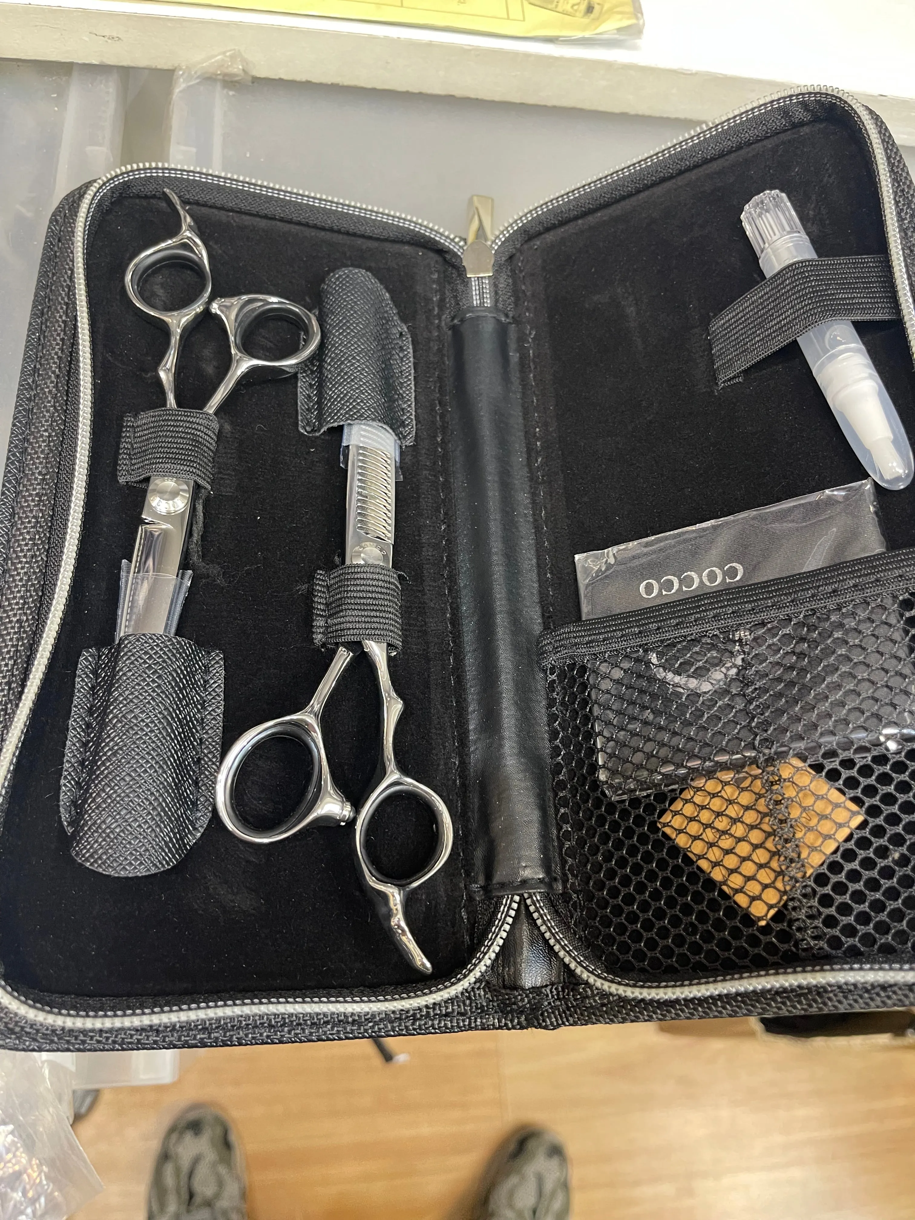 Cocco Hair Bender Pro Super Cobalt Scissor set Left Hand