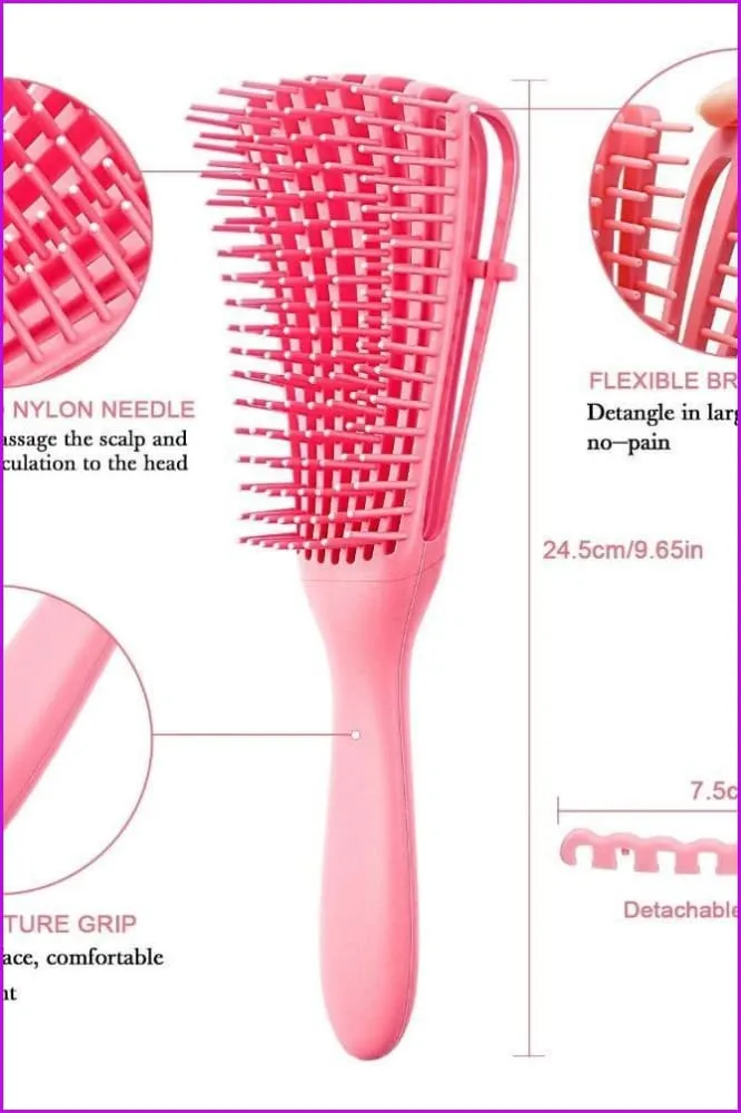 Detangling Hair Brush Scalp Curly Hair F2533