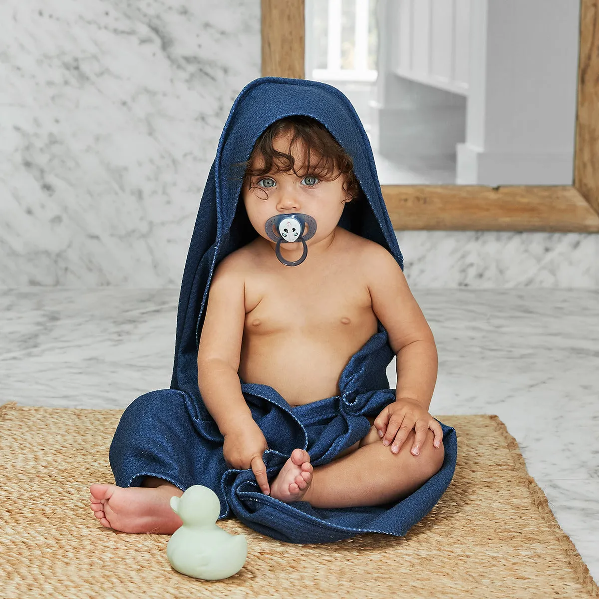 Dock & Bay Baby Hooded Towels - Midnight Navy - Outlet