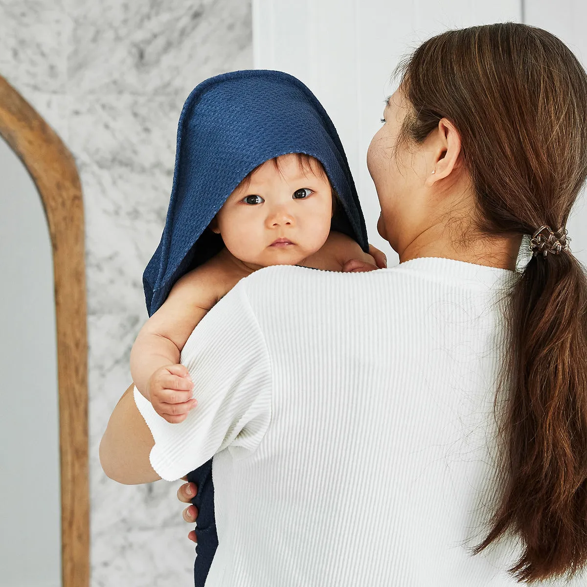 Dock & Bay Baby Hooded Towels - Midnight Navy - Outlet