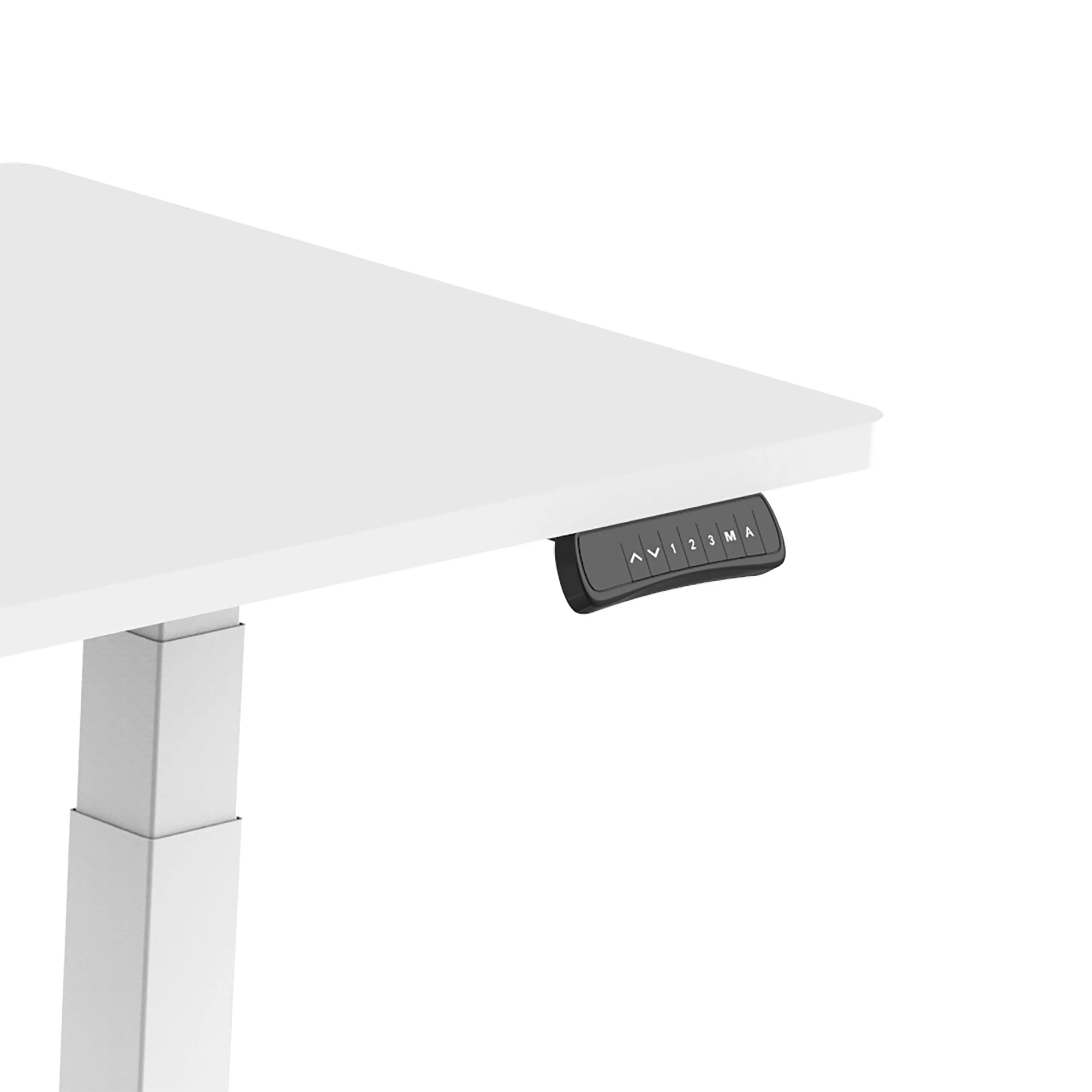 DUAL-MOTOR HEIGHT-ADJUSTABLE TABLE WHITE FRAME