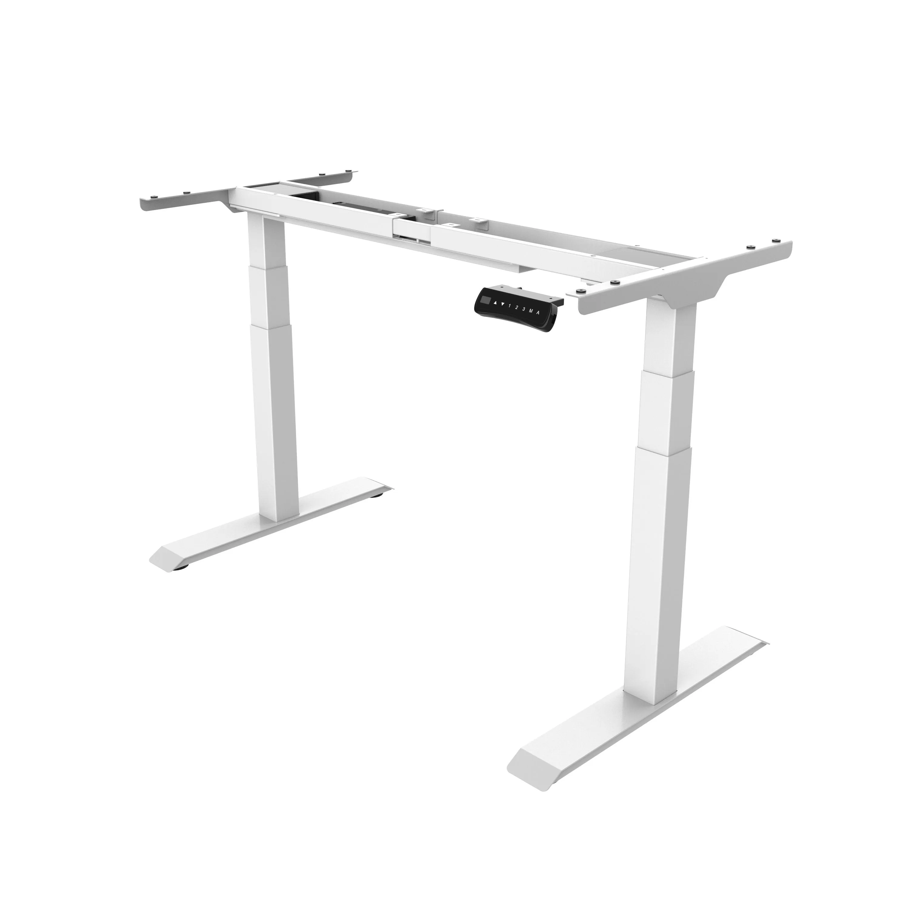 DUAL-MOTOR HEIGHT-ADJUSTABLE TABLE WHITE FRAME