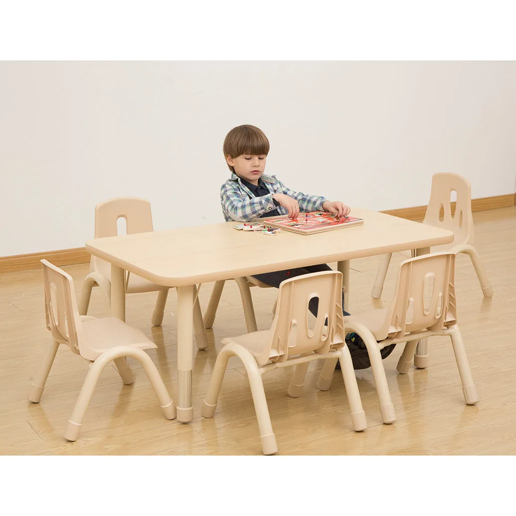 Elegant Height Adjustable Rectangular Table (4 or 6 Seats)