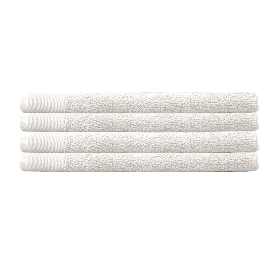 Elvire 4 Piece 600GSM Cotton Hand Towel Set Ivory