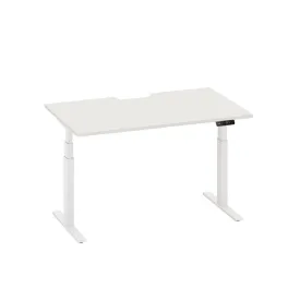 Enhance 1600mm x 800mm Electric Standing Desk – White / White, Height Adjustable