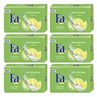 Fa Bath Soap Refreshing Lemon 6 x 175gm