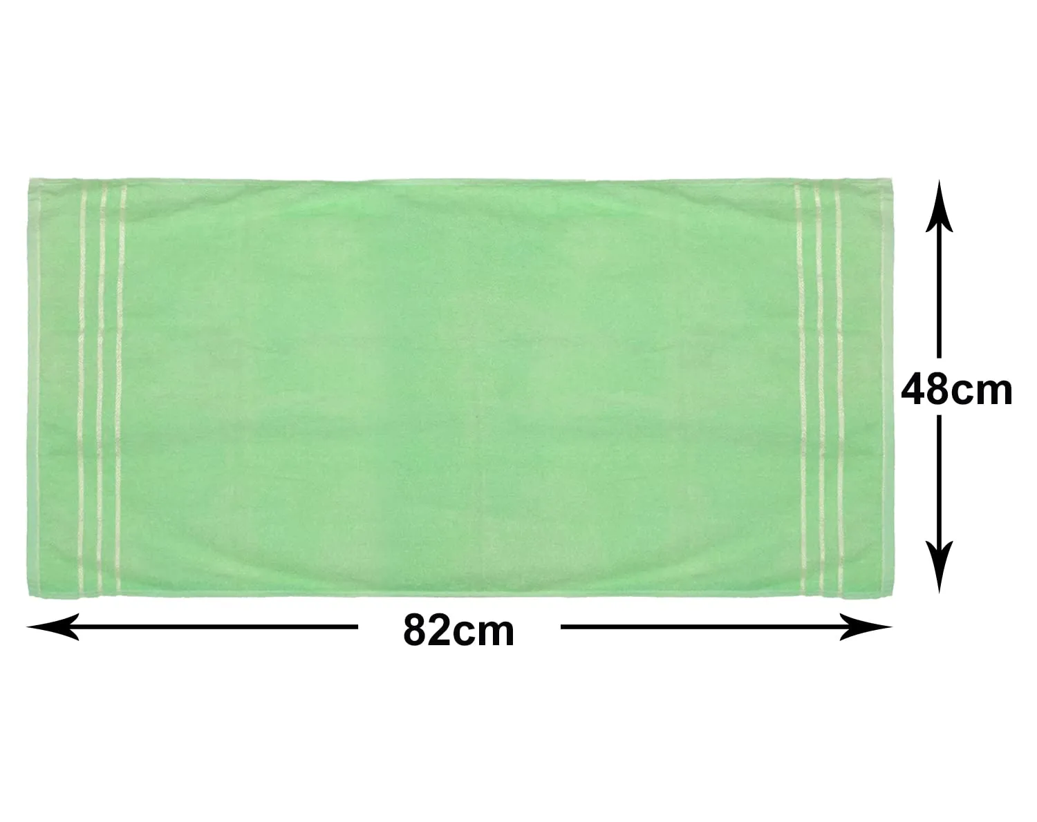 Heart Home Super Soft, Fluffy, Absorbent Cotton Baby, Kids Bath, Face Towel Perfect for Daily Use, 19"x38"- Pack of 4 (Green & Peach)