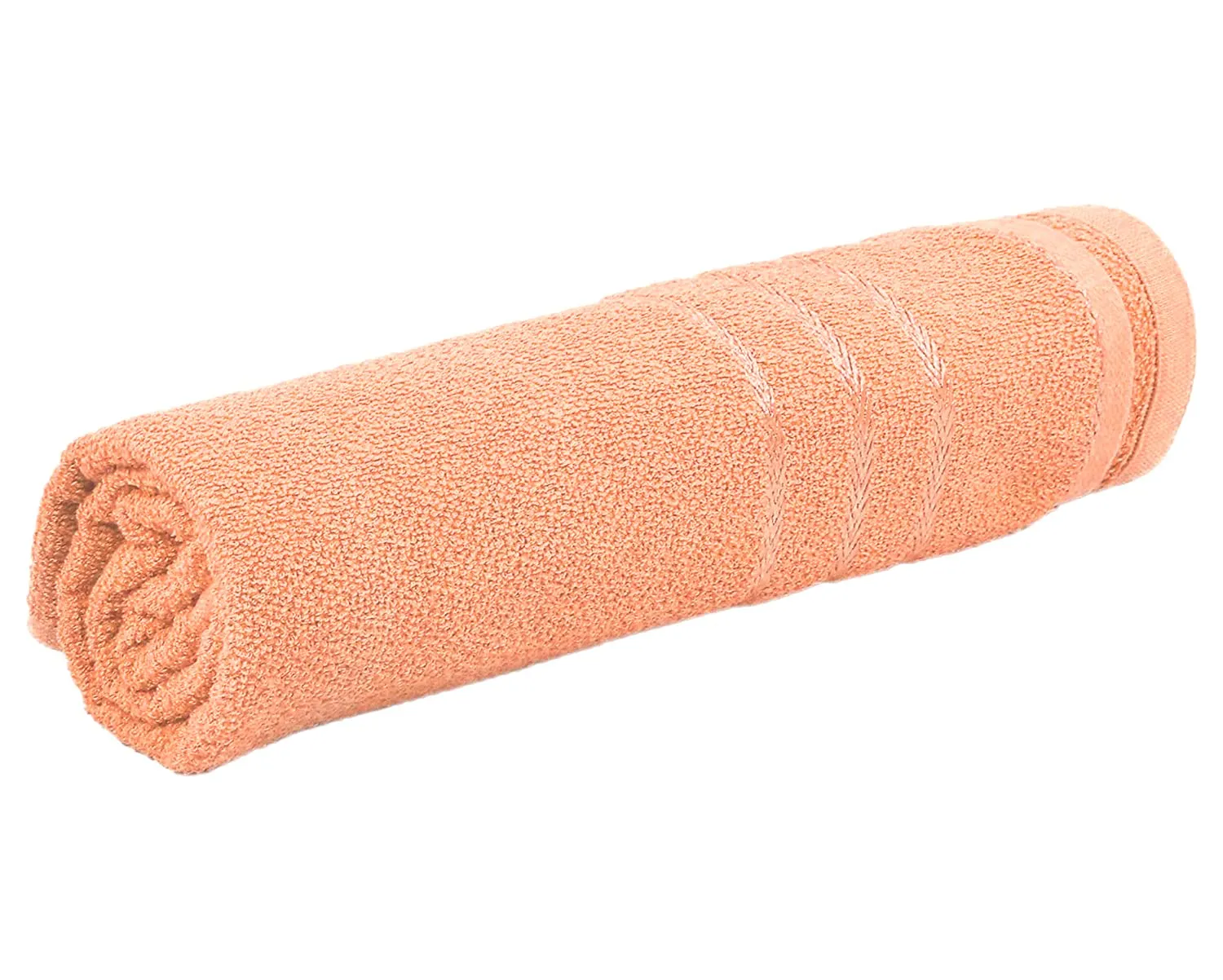 Heart Home Super Soft, Fluffy, Absorbent Cotton Baby, Kids Bath, Face Towel Perfect for Daily Use, 19"x38"- Pack of 4 (Green & Peach)