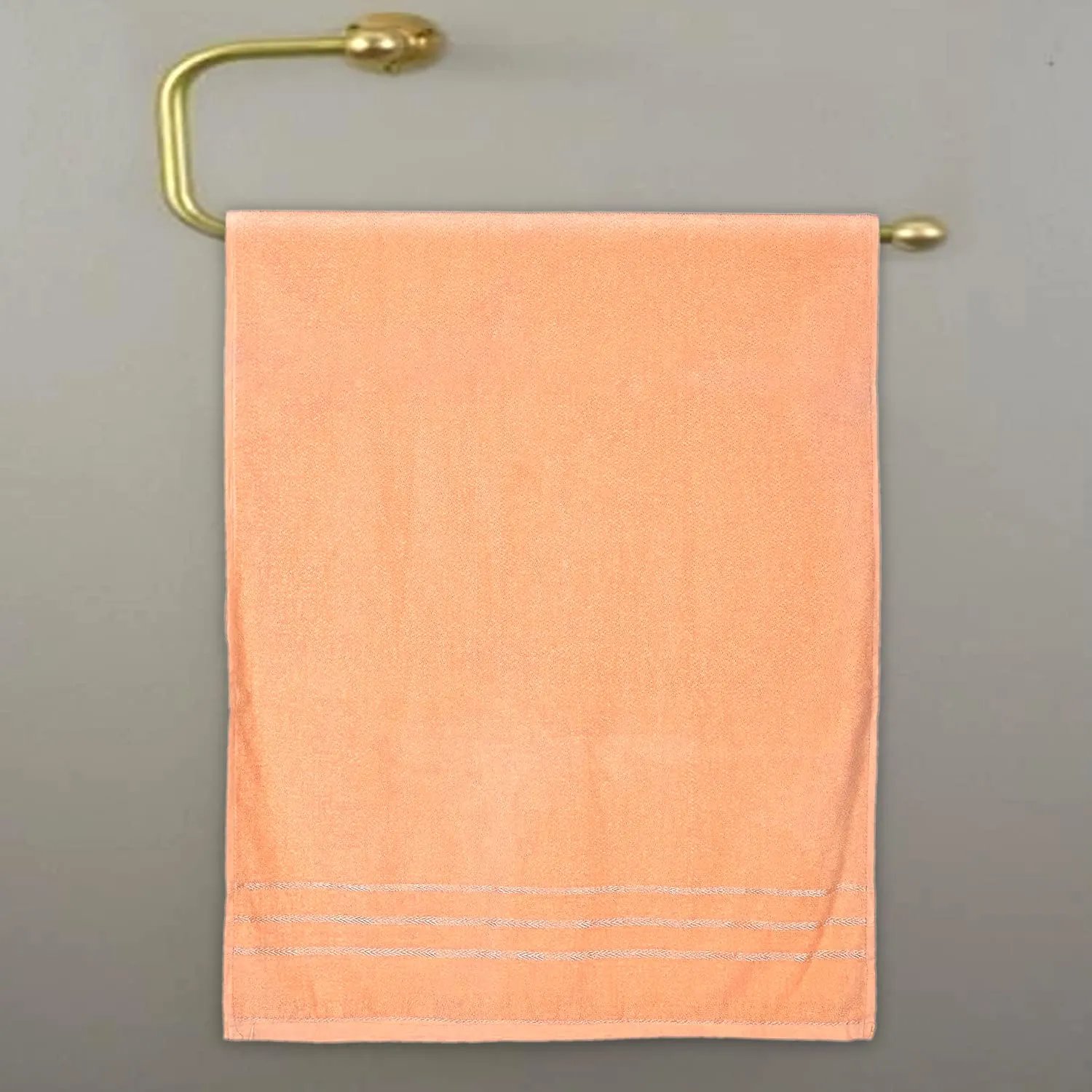 Heart Home Super Soft, Fluffy, Absorbent Cotton Baby, Kids Bath, Face Towel Perfect for Daily Use, 19"x38"- Pack of 4 (Green & Peach)