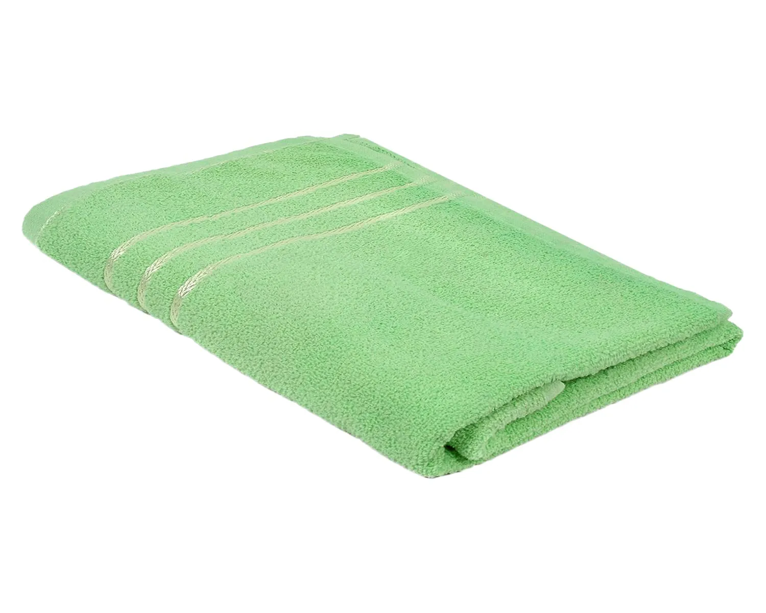 Heart Home Super Soft, Fluffy, Absorbent Cotton Baby, Kids Bath, Face Towel Perfect for Daily Use, 19"x38"- Pack of 4 (Green & Peach)