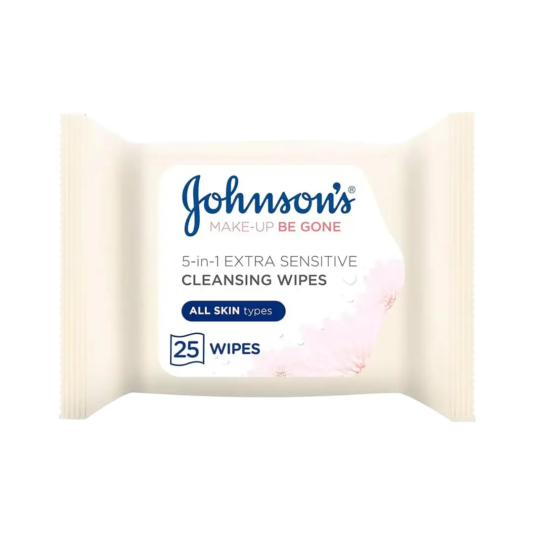 Johnson's Extra Sensitive Micellar Cleansing Wipes, 25's