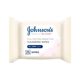 Johnson's Extra Sensitive Micellar Cleansing Wipes, 25's