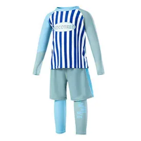 Little Surprise Box 3 PCS Dark Blue Stripes  Swimsuit for Boys with UPF 50 