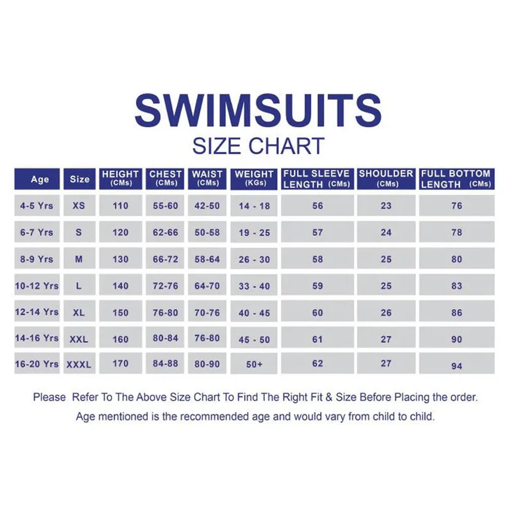Little Surprise Box,LSB Blue & Red Full Length Swimwear for Teens & Adults with UPF 30 