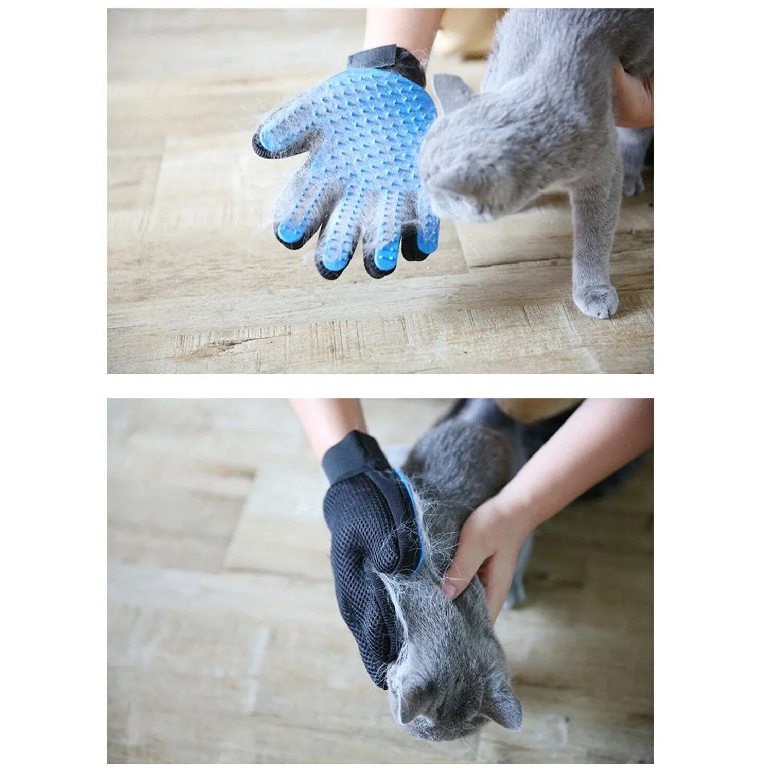 Pet Hair Brush Dog Cat Comb Gloves Grooming Remover Mitt Fur Massage DeShedding