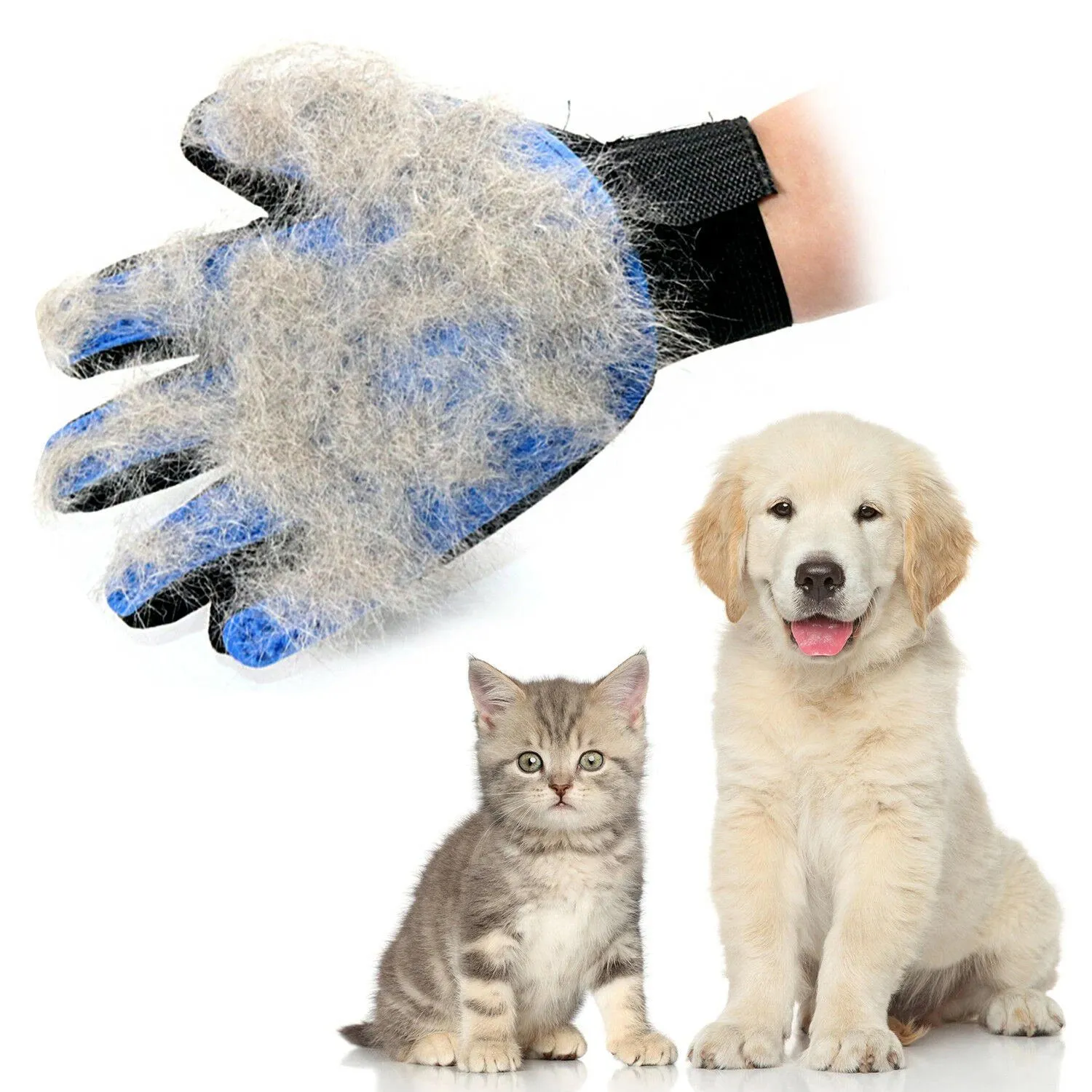 Pet Hair Brush Dog Cat Comb Gloves Grooming Remover Mitt Fur Massage DeShedding