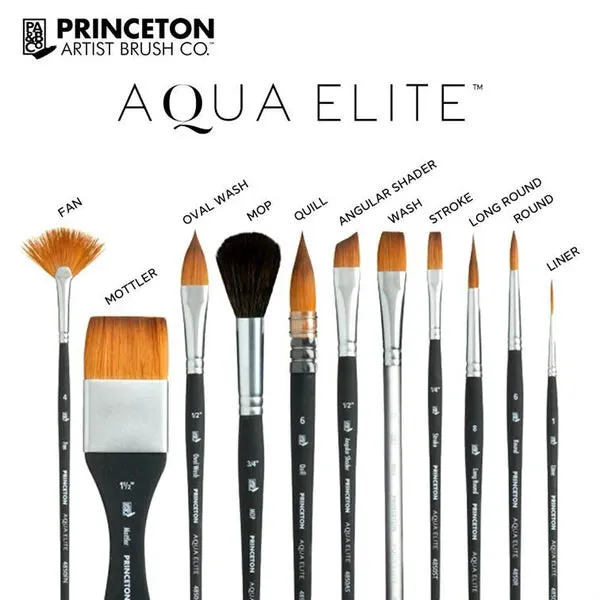 Princeton 4850 Aqua Elite Synthetic Kolinsky Sable Brush // Liner