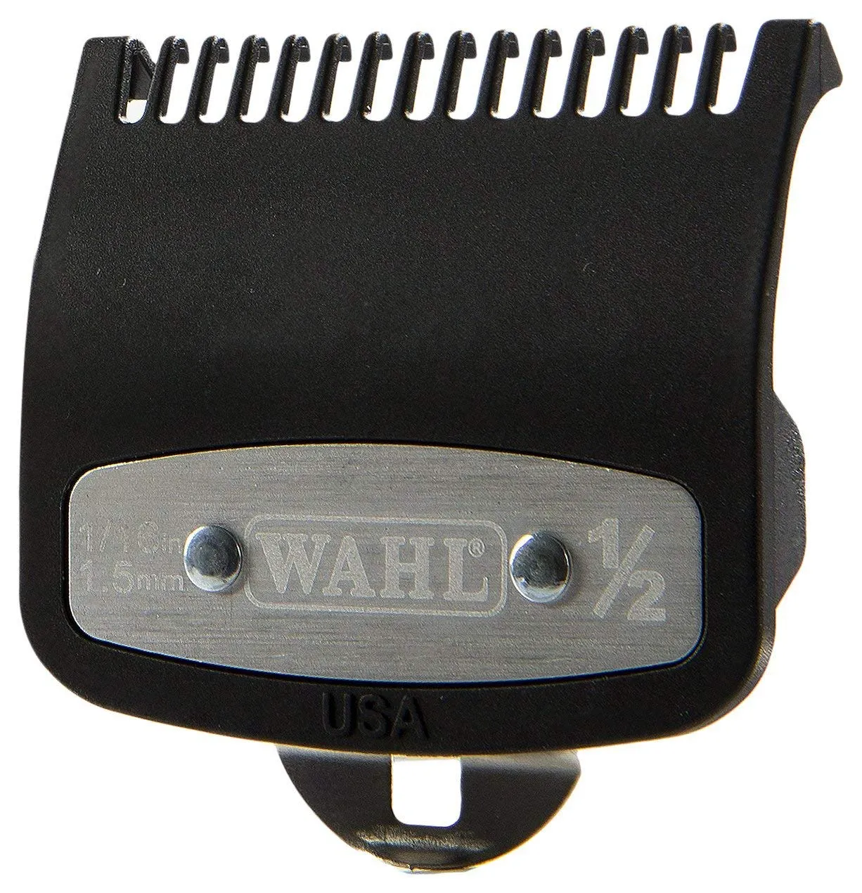 Professional Versatile Premium Cutting Guide Comb with Metal Clip #1/2 & #1 1/2 Combo Set #3354-1100-1000 for All Wahl Clippers/Trimmer