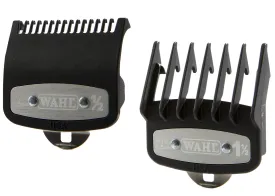 Professional Versatile Premium Cutting Guide Comb with Metal Clip #1/2 & #1 1/2 Combo Set #3354-1100-1000 for All Wahl Clippers/Trimmer