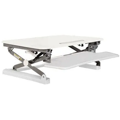 Rapid Riser Small Desk Based Adjustable Workstation 680 X 590Mm White