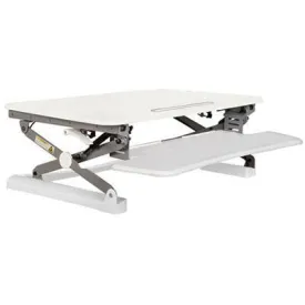 Rapid Riser Small Desk Based Adjustable Workstation 680 X 590Mm White