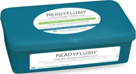 ReadyFlush Biodegradable Flushable Wipes, Tub of 60