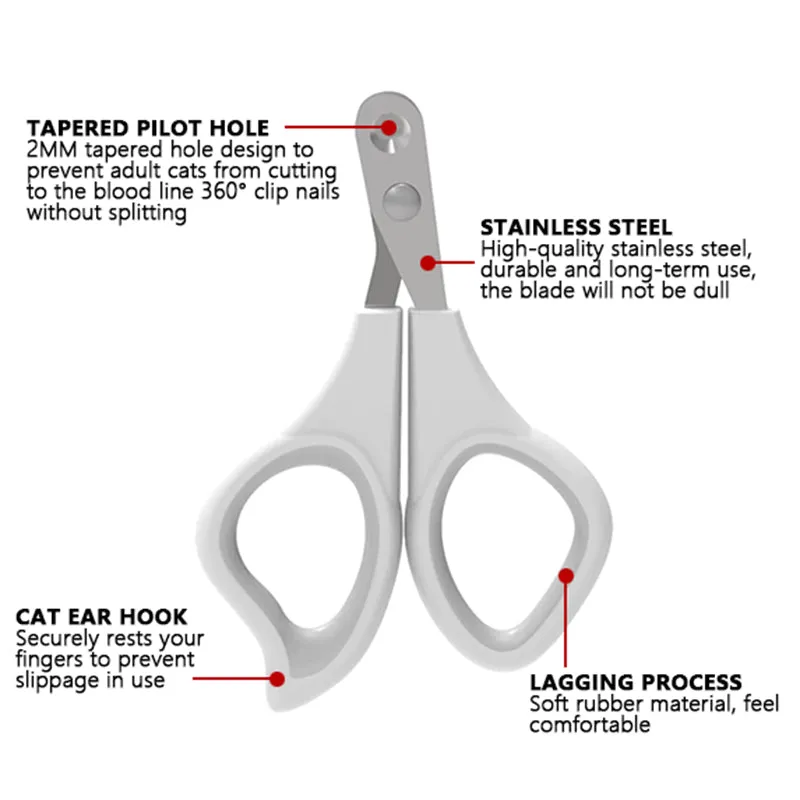 Safe Hole Nail Cutter for Kittens and Cats