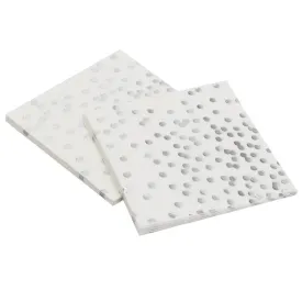 Silver Polka Dot Disposable Paper Towels 12ct