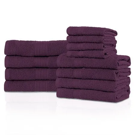 Superior Eco-friendly 100% Cotton,Ultra Absorbent 12-Piece Towel Set