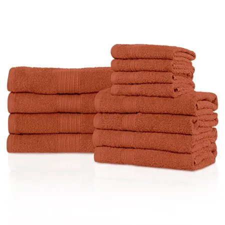 Superior Eco-friendly 100% Cotton,Ultra Absorbent 12-Piece Towel Set