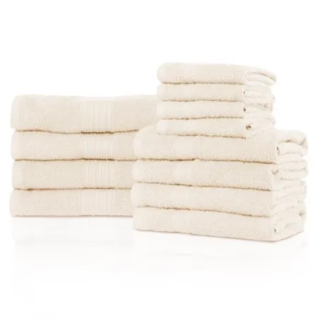 Superior Eco-friendly 100% Cotton,Ultra Absorbent 12-Piece Towel Set