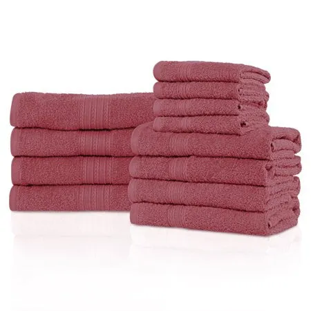 Superior Eco-friendly 100% Cotton,Ultra Absorbent 12-Piece Towel Set