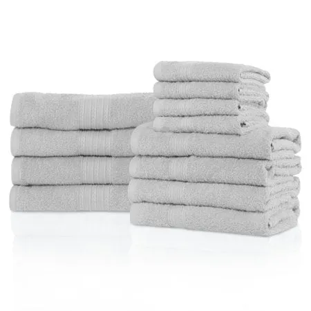Superior Eco-friendly 100% Cotton,Ultra Absorbent 12-Piece Towel Set