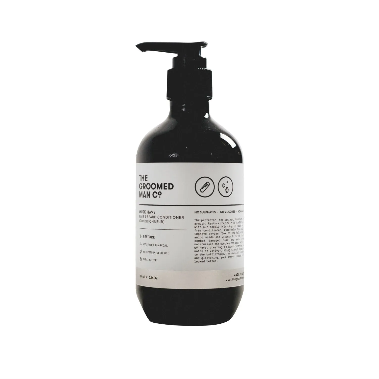 The Groomed Man Co. Musk Have Hair   Beard Conditioner (300ml)