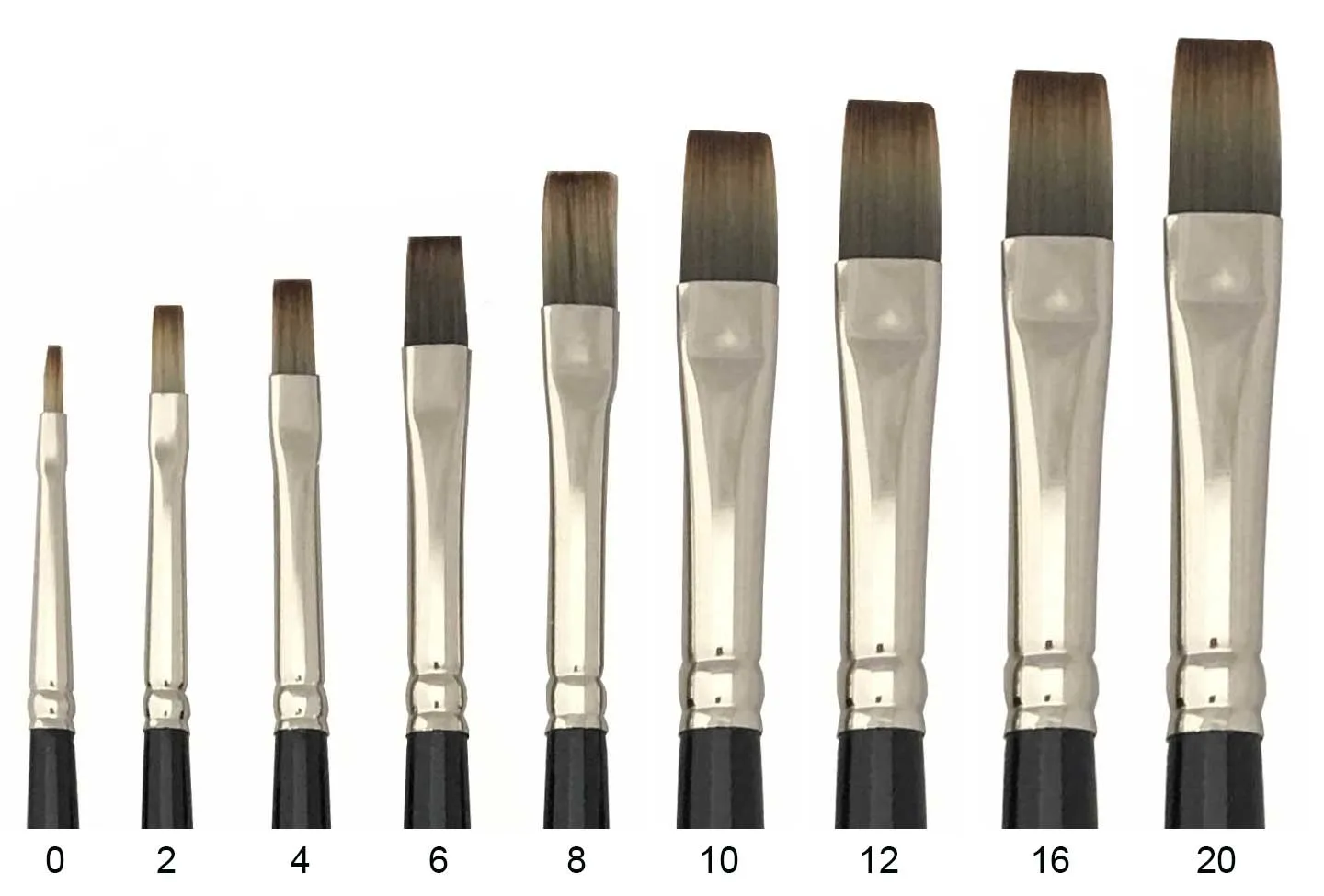 Trekell Spectrum Long Handle Artist Brushes | Versatile Synthetic Bristles