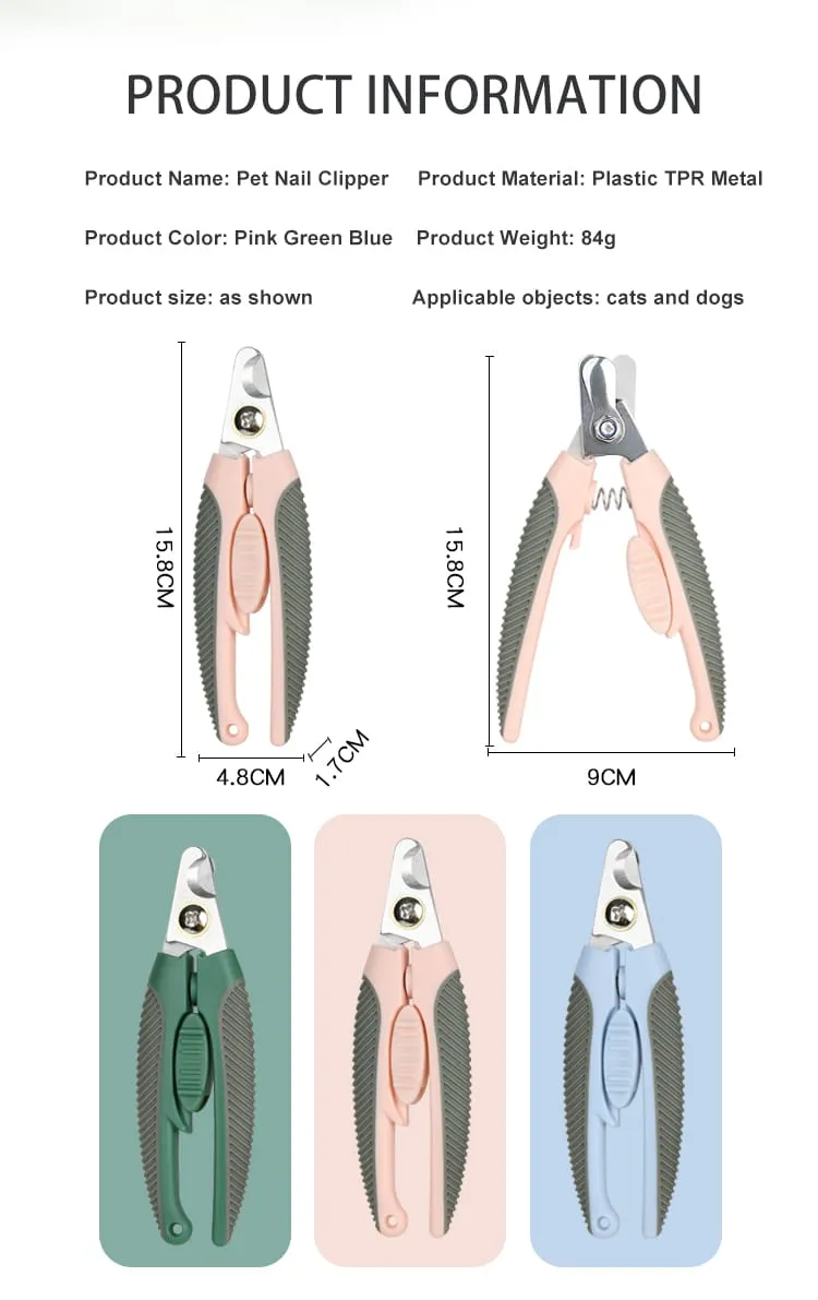 Upscale Pet Nail Clippers Grooming Dog Nail Clippers With Safety Guard(Bulk 3 Sets)