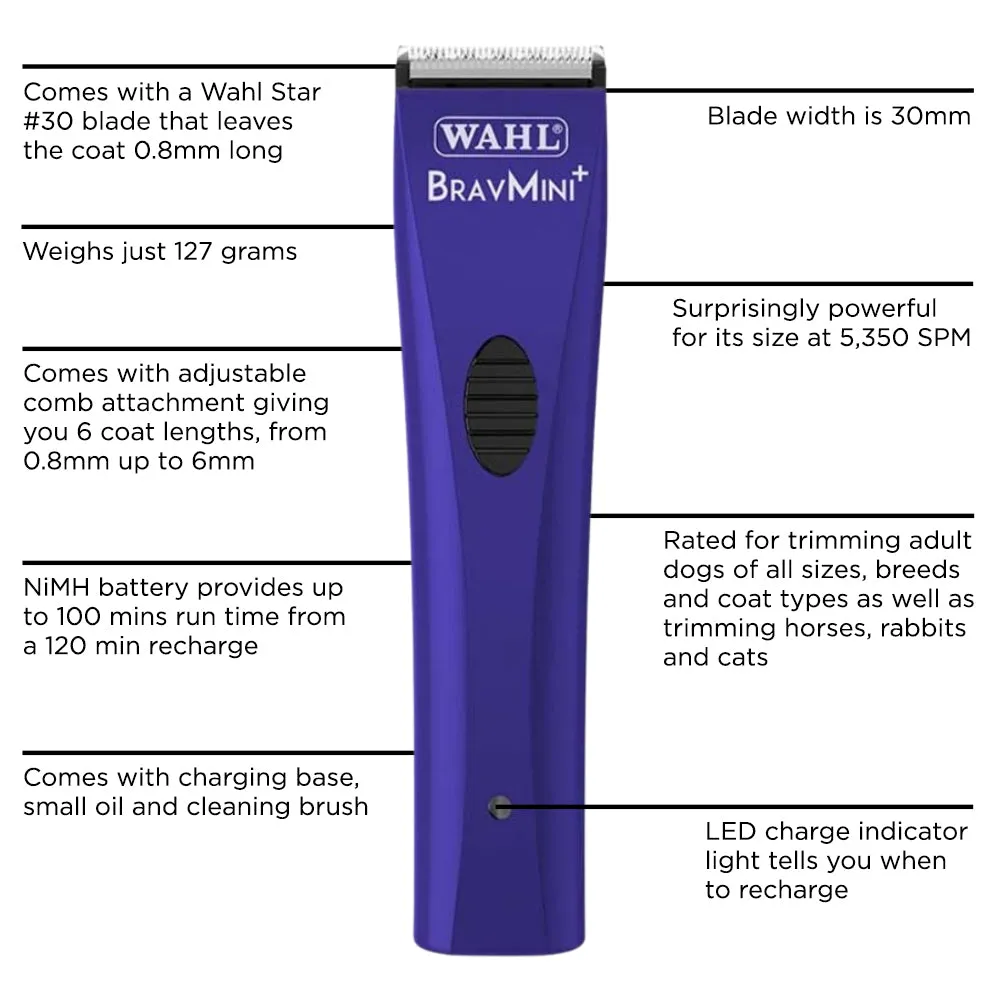 Wahl Brav Mini  Trimmer - Sapphire