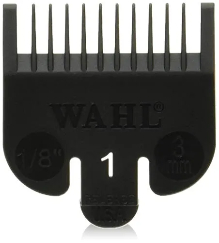 Wahl Professional #1 Guide Comb Attachment 1/8" (3.0mm) - 3114-001 – Great for Professional Stylists and Barbers – Black
