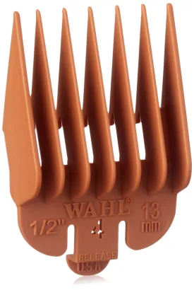 Wahl Professional #4 Color Coded Guide Comb Attachment 1/2" (13 mm) - 3144-1003 - Great for Professional Stylists and Barbers - Orange