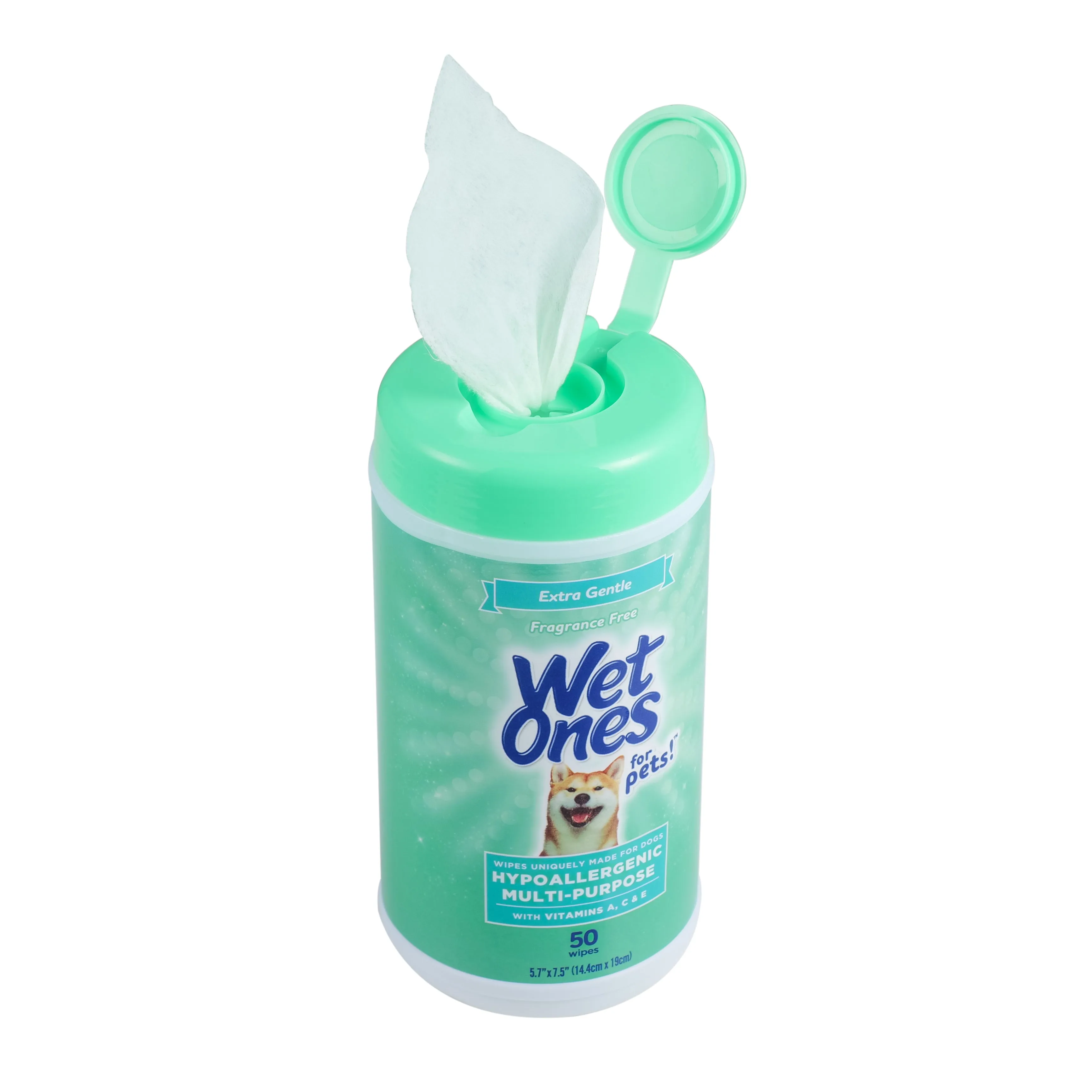 Wet Ones Hypoallergenic Wipe for Dogs - 50 ct canister